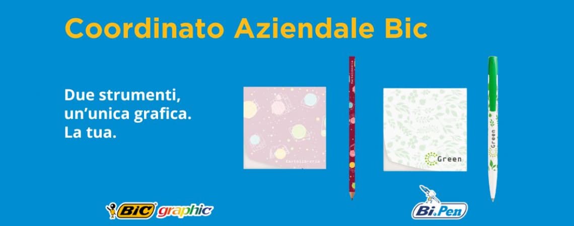 Il tuo coordinato aziendale Bic personalizzato