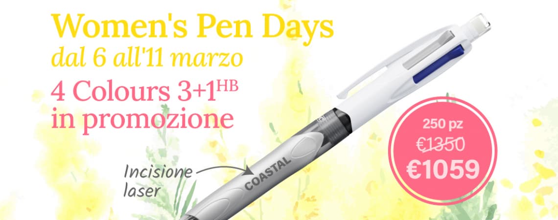 Women's Pen Days: promozione esclusiva sulla penna Bic 4 Colours 3+1 HB