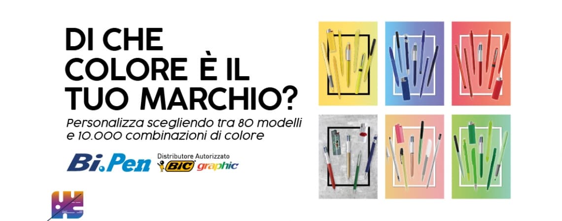 80 MODELLI E 10.000 COMBINAZIONI DI COLORE PER LE PENNE BIC