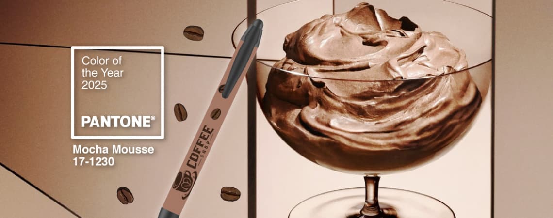 Le penne BIC vestono il colore Pantone 2025: il Mocha Mousse!