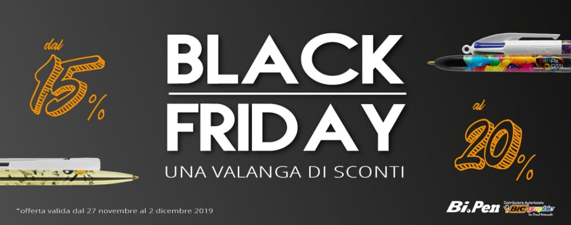 BLACK FRIDAY, UNA VALANGA DI SCONTI SU BIPEN