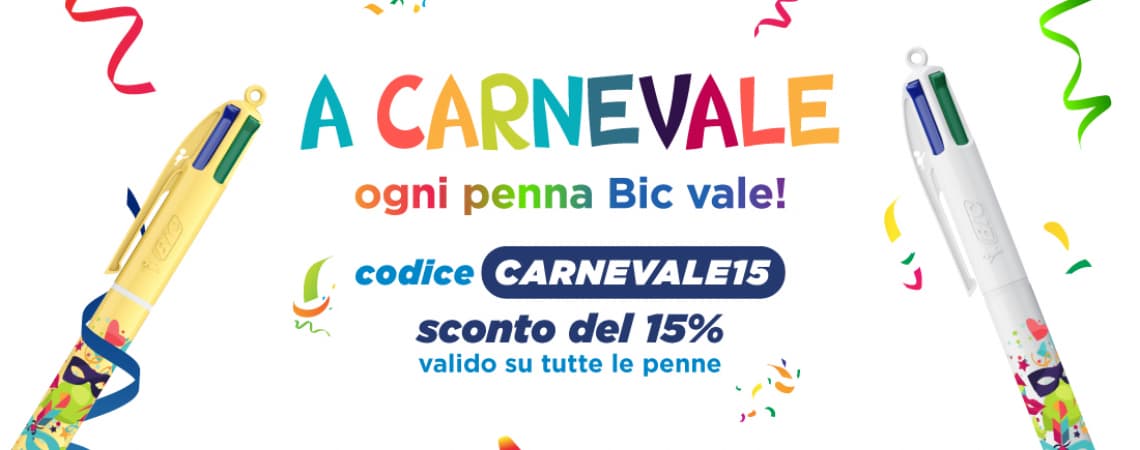 A Carnevale ogni Penna Bic vale!