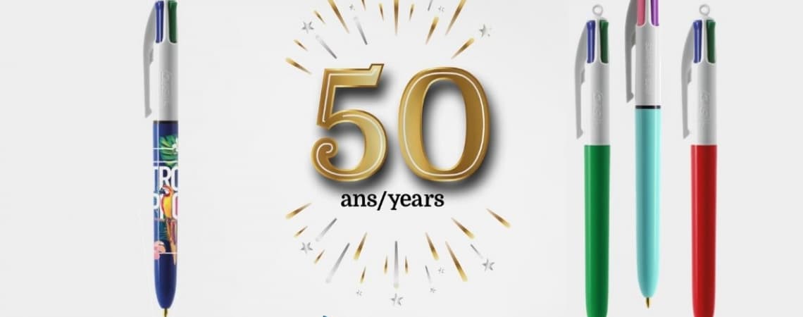 BIC 4 COLOURS COMPIE 50 ANNI, PERSONALIZZALA SU BI.PEN