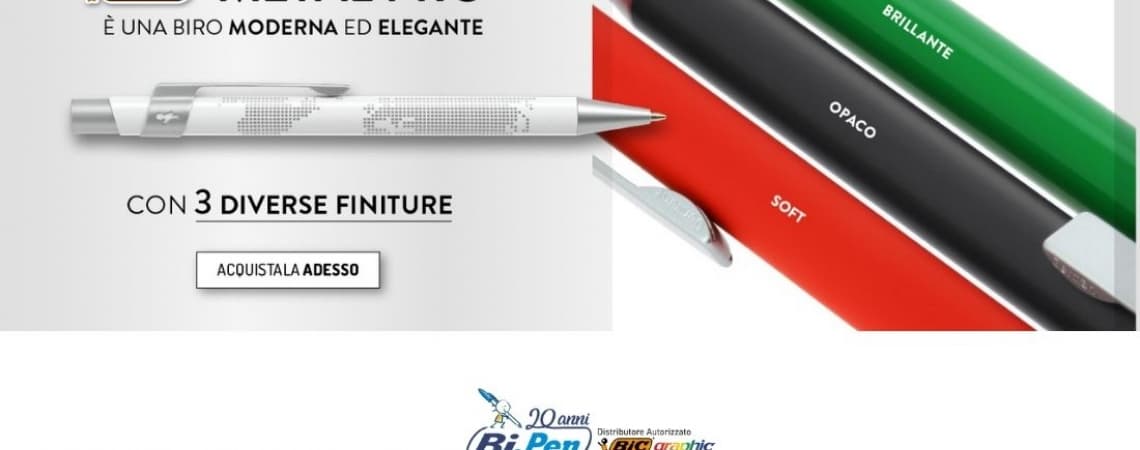 PERSONALIZZA BIC METAL PRO, LA BIRO ELEGANTE E MODERNA