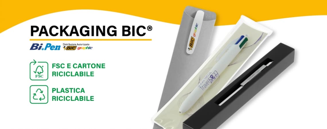 SCOPRI L'ESCLUSIVO PACKAGING BIC NELLA VERSIONE ECOSOSTENIBILE