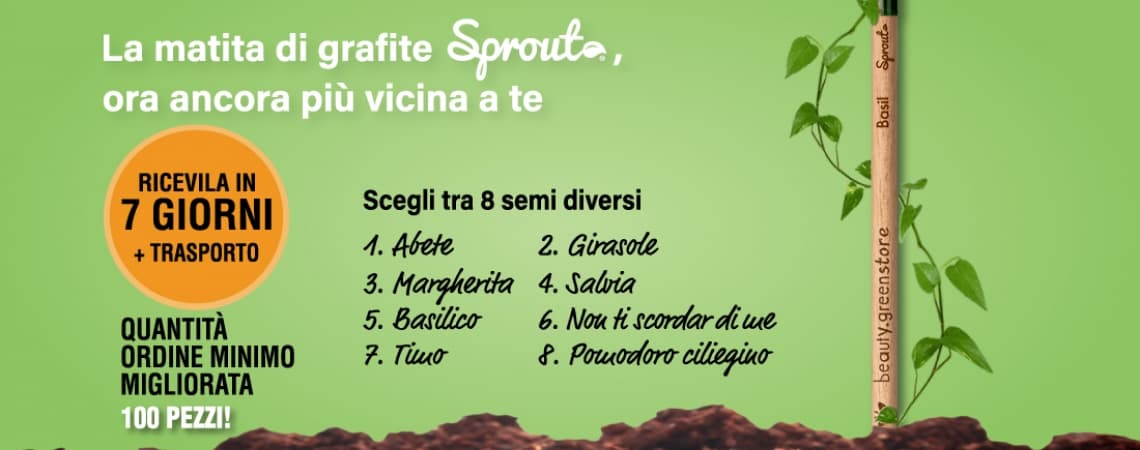 LA MATITA SPROUT, ORA ANCORA PIU' VICINA A TE!