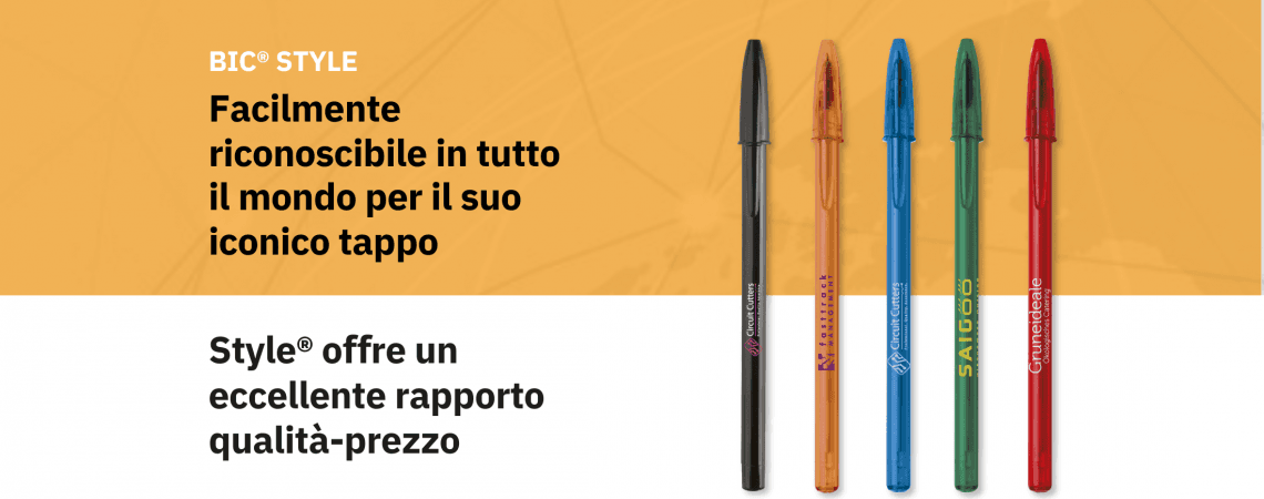BIC STYLE: LA PENNA PIÙ CONOSCIUTA AL MONDO