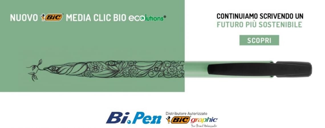 NUOVA MEDIA CLIC BIO ECOLUTIONS, LA PRIMA PENNA ECO-FRIENDLY
