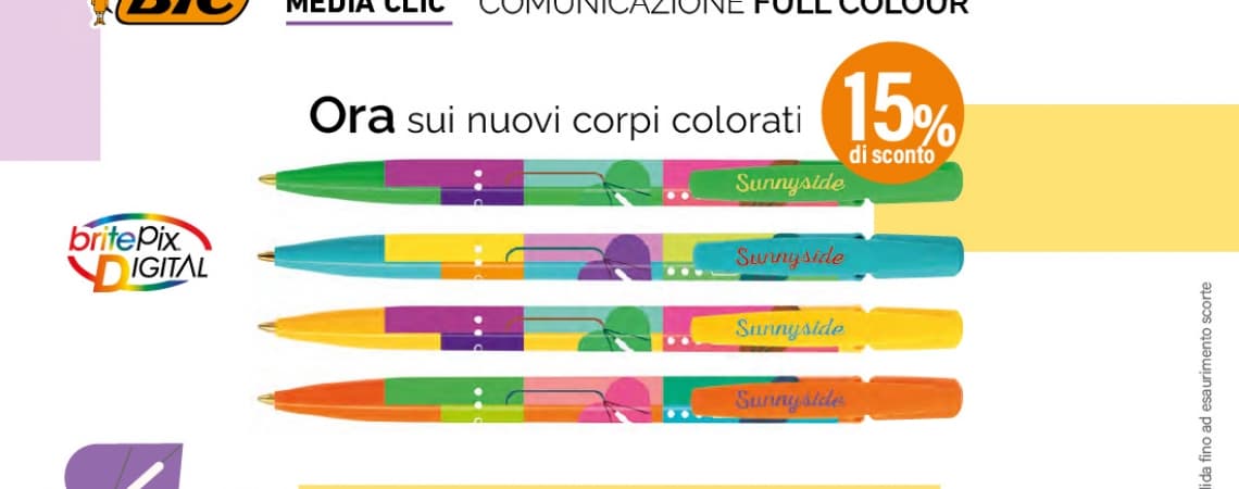 A TUTTO COLORE CON LA PROMO BIC MEDIA CLIC