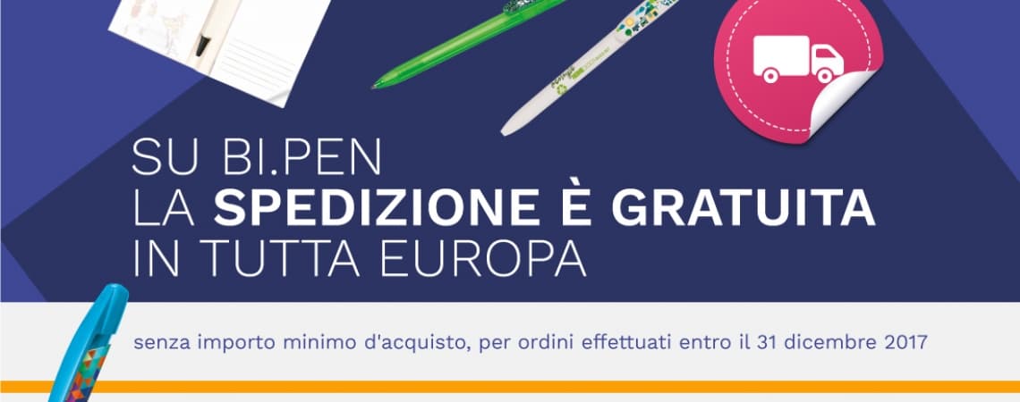 SU BI.PEN LA SPEDIZIONE È GRATUITA IN TUTTA EUROPA