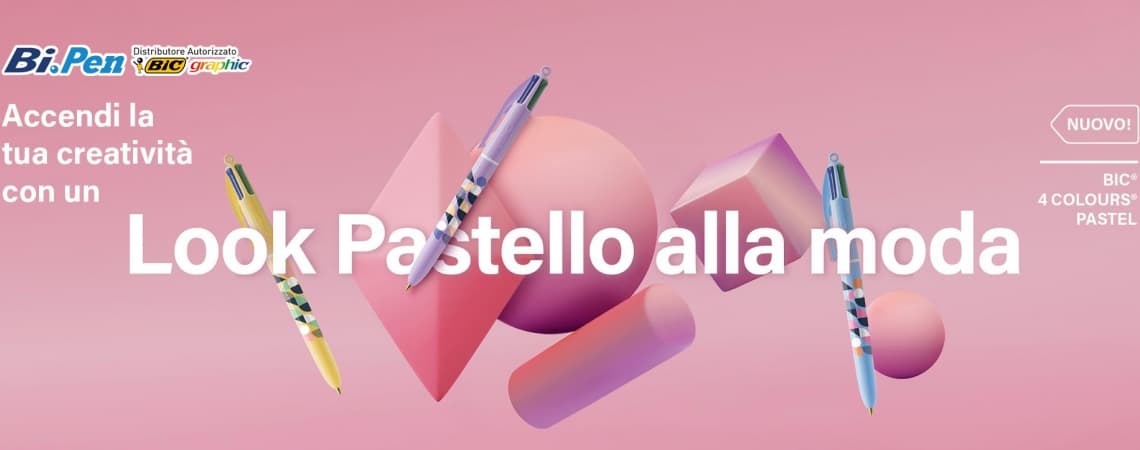 SCOPRI LE NUOVE PENNE BIC IN COLORI PASTELLO - ACCENDI LA TUA CREATIVITA'!
