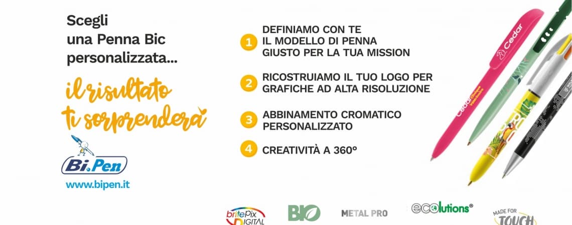 IL SUPPORTO GRAFICO BI.PEN PER LA TUA PENNA PERSONALIZZATA