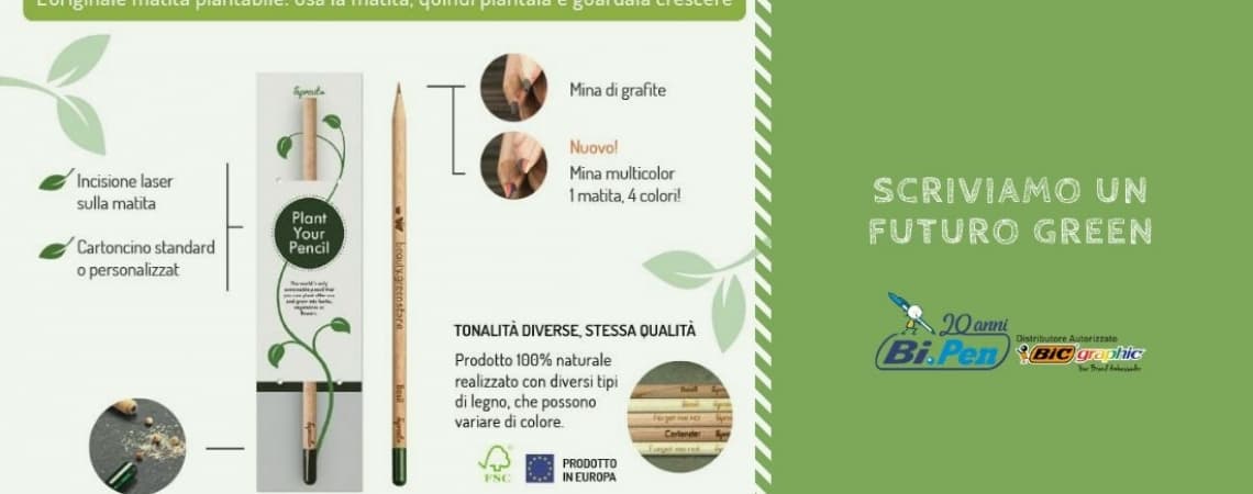 FAI CRESCERE IL TUO BUSINESS, PERSONALIZZA LA MATITA SPROUT SU BI.PEN