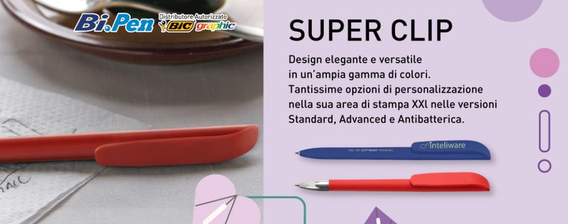 SEI UN PROFESSIONISTA? PERSONALIZZA LE PENNE BIC SUPER CLIP