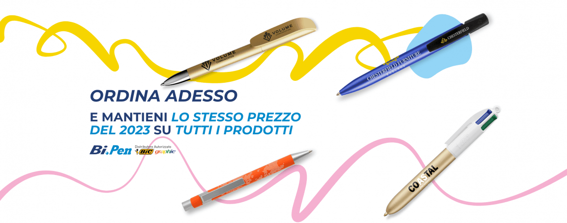 PENNE PERSONALIZZATE AL PREZZO DEL 2023!