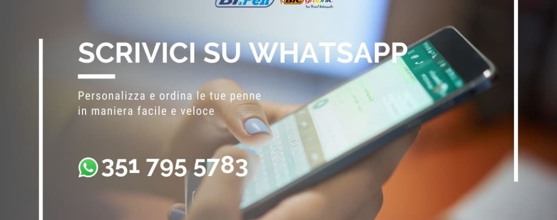 PERSONALIZZA LA TUA PENNA SU WHATSAPP CON BI.PEN