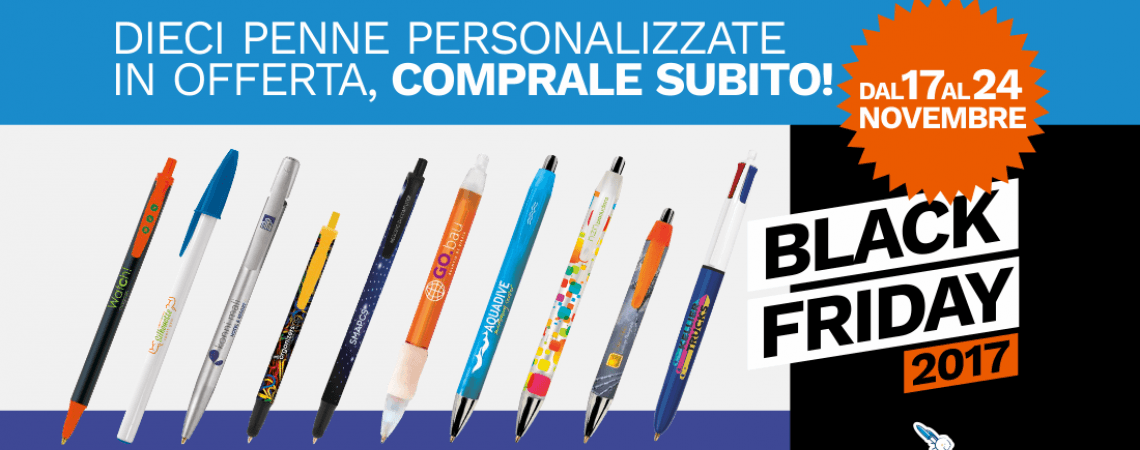 APPROFITTA DEL BLACK FRIDAY PER AVERE LE TUE PENNE PERSONALIZZATE BIC