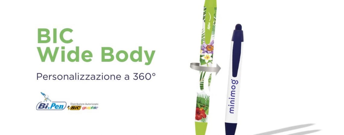 Penna Bic personalizzata a 360°
