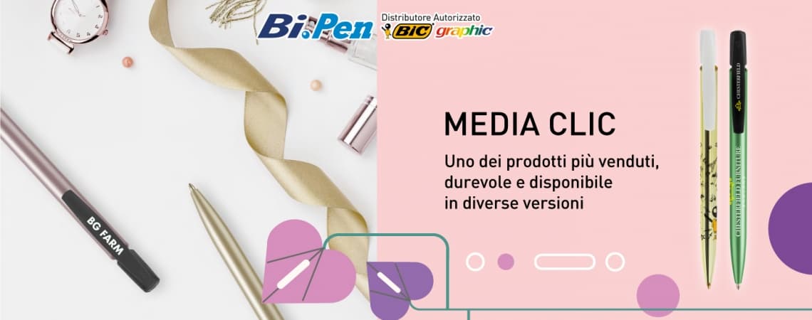 PERSONALIZZA LA PENNA BIC MEDIA CLIC SU BI.PEN
