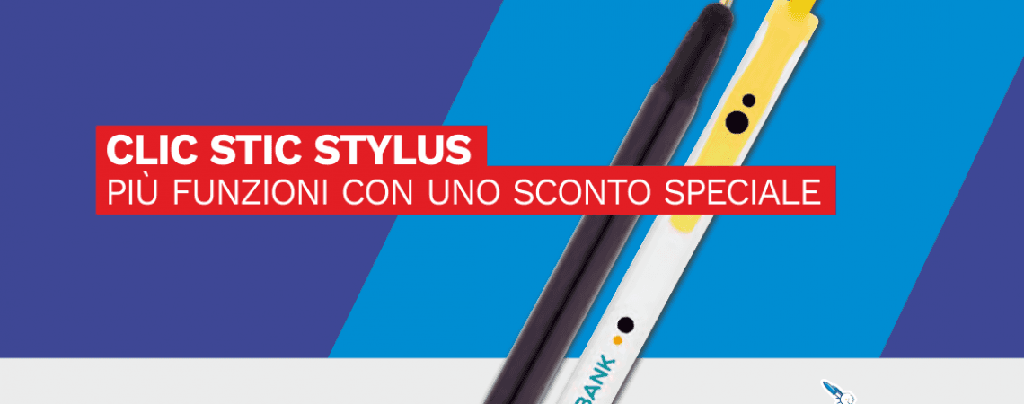 CLIC STIC STYLUS, PENNE BIC PERSONALIZZATE CON UNO SCONTO SPECIALE