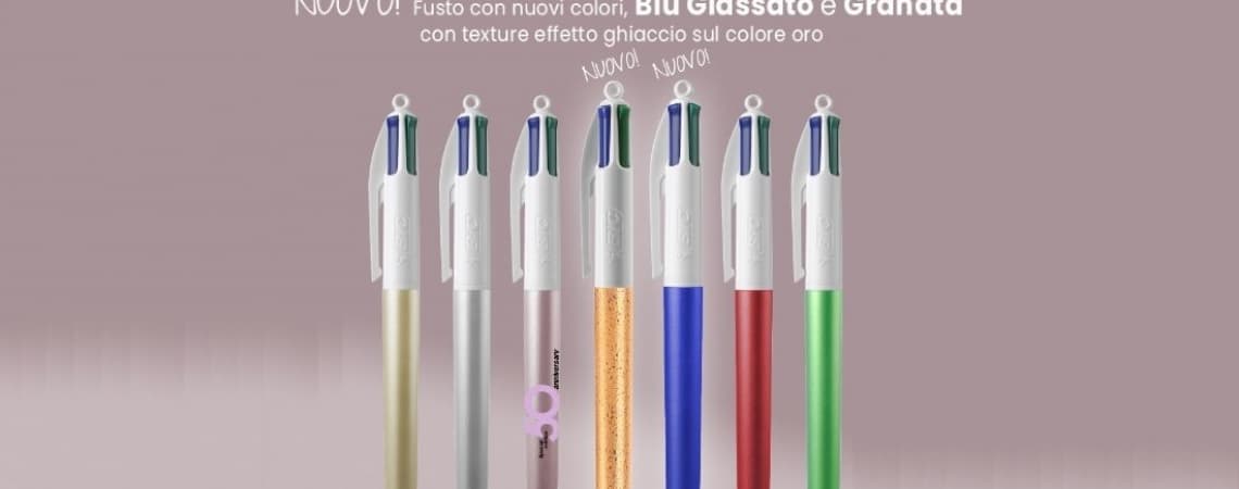 EFFETTO WOW CON LA BIC 4 COLOURS GLACÉ PERSONALIZZATA