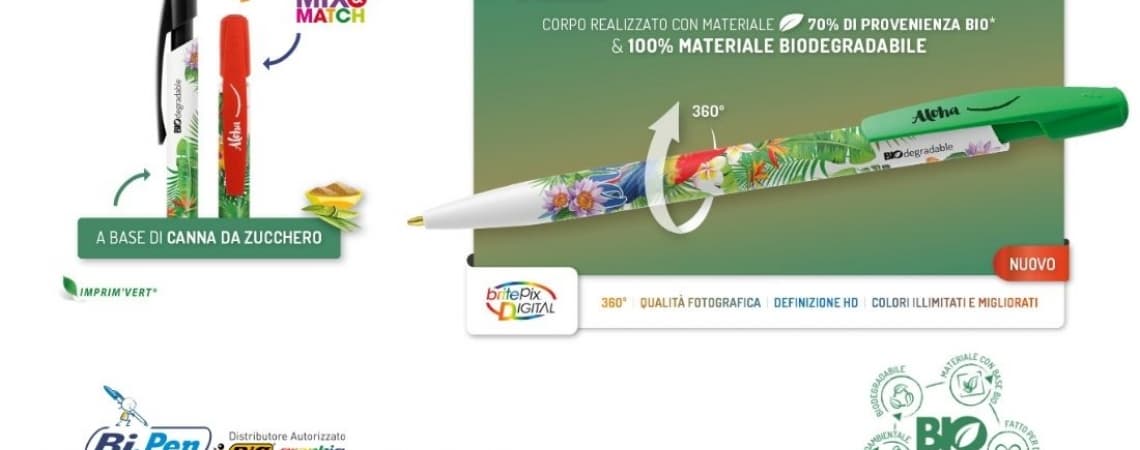 PERSONALIZZA BIC MEDIA CLIC BIO DIGITAL, LA PENNA A IMPATTO 0