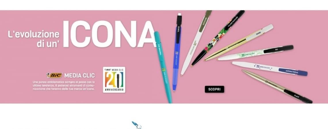 20 ANNI BIC MEDIA CLIC, UN’ICONA DA PERSONALIZZARE
