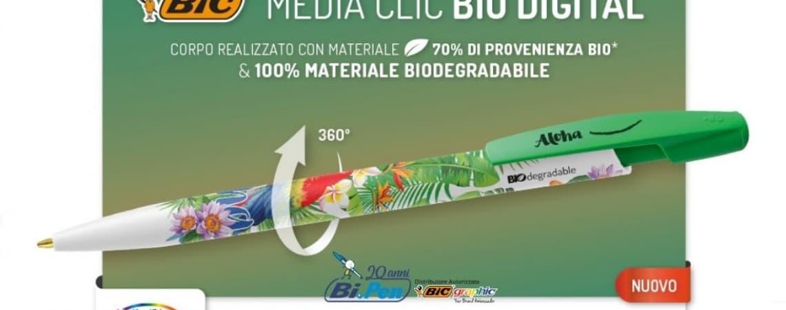 PERSONALIZZA MEDIA CLIC BIO DIGITAL, LA PENNA ECOSOSTENIBILE