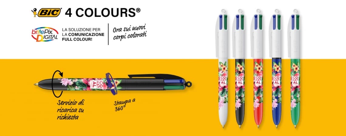ICONICA E INTRAMONTABILE, È LA BIC 4 COLOURS!