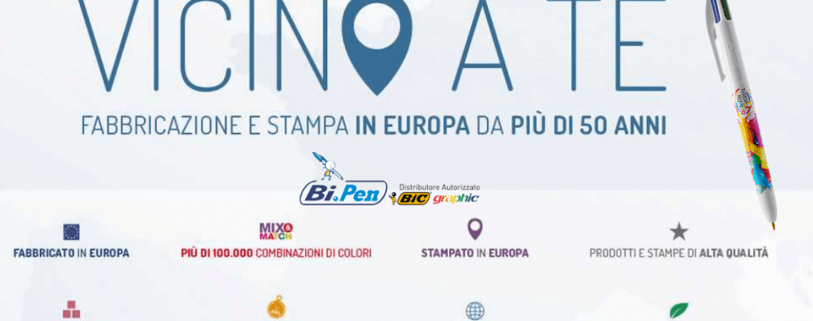 BI.PEN È SEMPRE VICINA A TE CON LE PENNE BIC PERSONALIZZATE