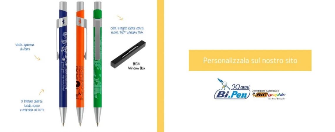 BIC METAL PRO, LA PENNA METALLICA PERSONALIZZABILE SU BI.PEN