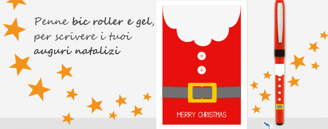 PENNE BIC ROLLER E GEL, PER SCRIVERE I TUOI AUGURI NATALIZI