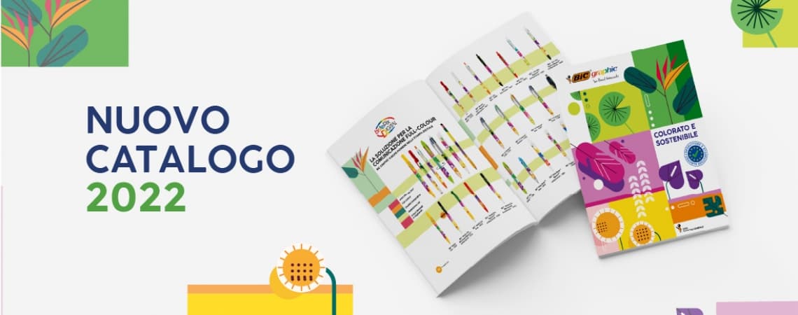 COLORATO E SOSTENIBILE, SFOGLIA IL NUOVO CATALOGO BIC 2022