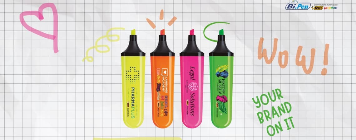 Evidenziatore Promozionale BIC Highlighter Flat