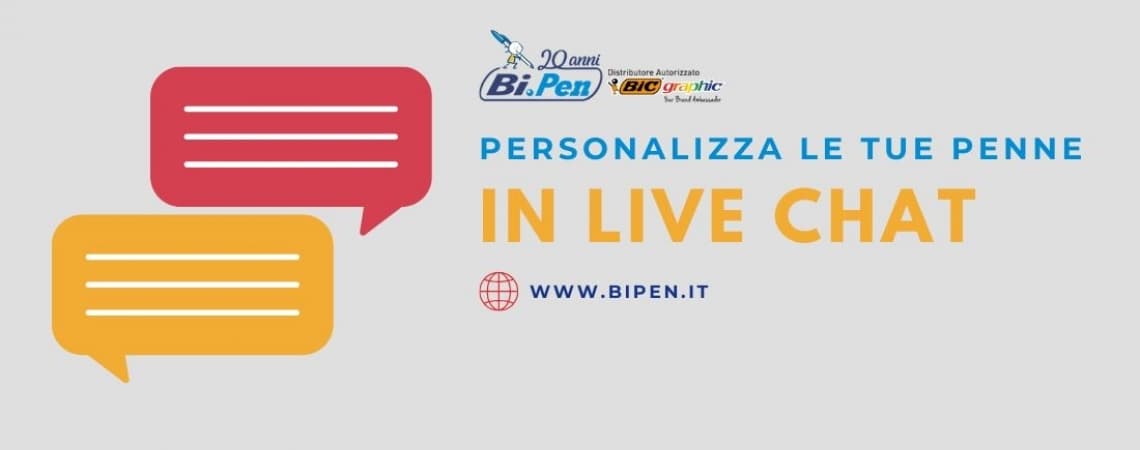 PERSONALIZZA LE PENNE BIC IN LIVE CHAT SU BI.PEN